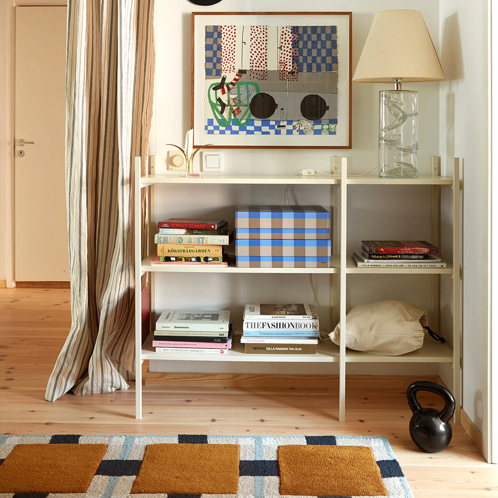 Portal bokhylla small, Off white, 123 cm TÔNN furniture
