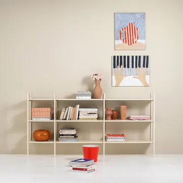 Portal bokhylla small, Off white, 201 cm - TÔNN furniture