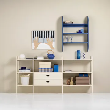 Portal bokhylla small, Off white, 201 cm - TÔNN furniture
