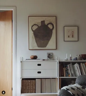 Portal bokhylla small, White, 158 cm - TÔNN furniture