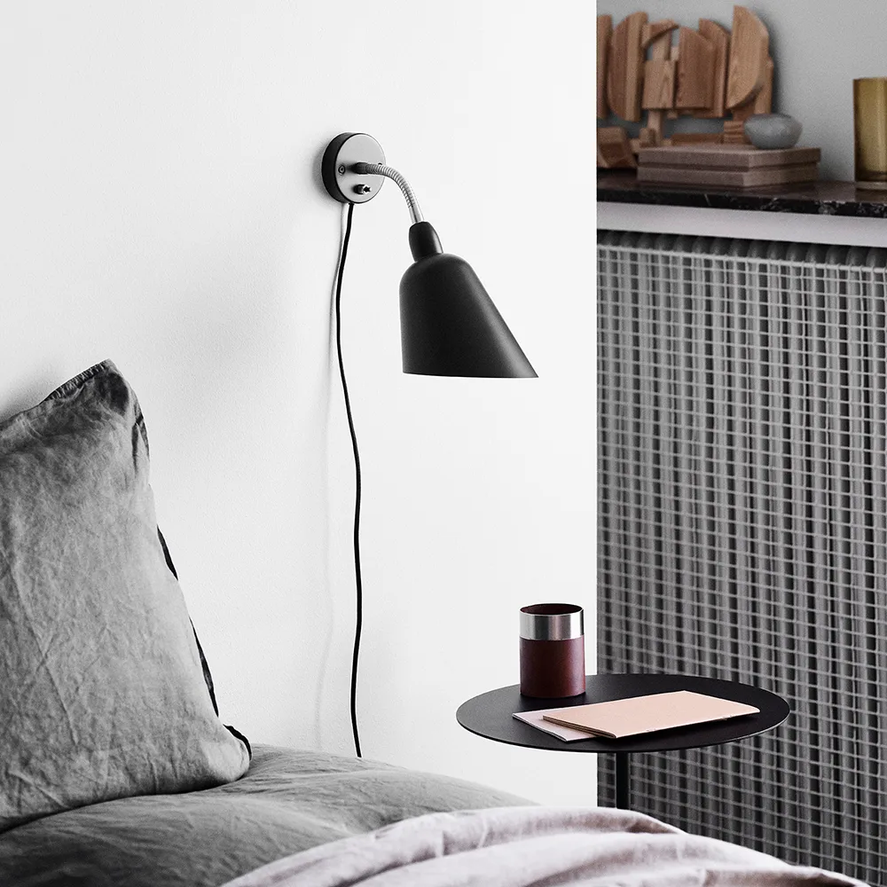 Bellevue AJ9 Vägglampa, black/steel &Tradition