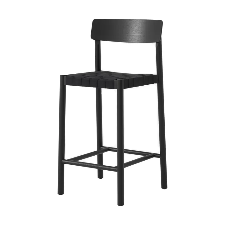 Betty TK12 Counter Chair barstol 65 cm - Svart lin-svartlackad ask - &Tradition