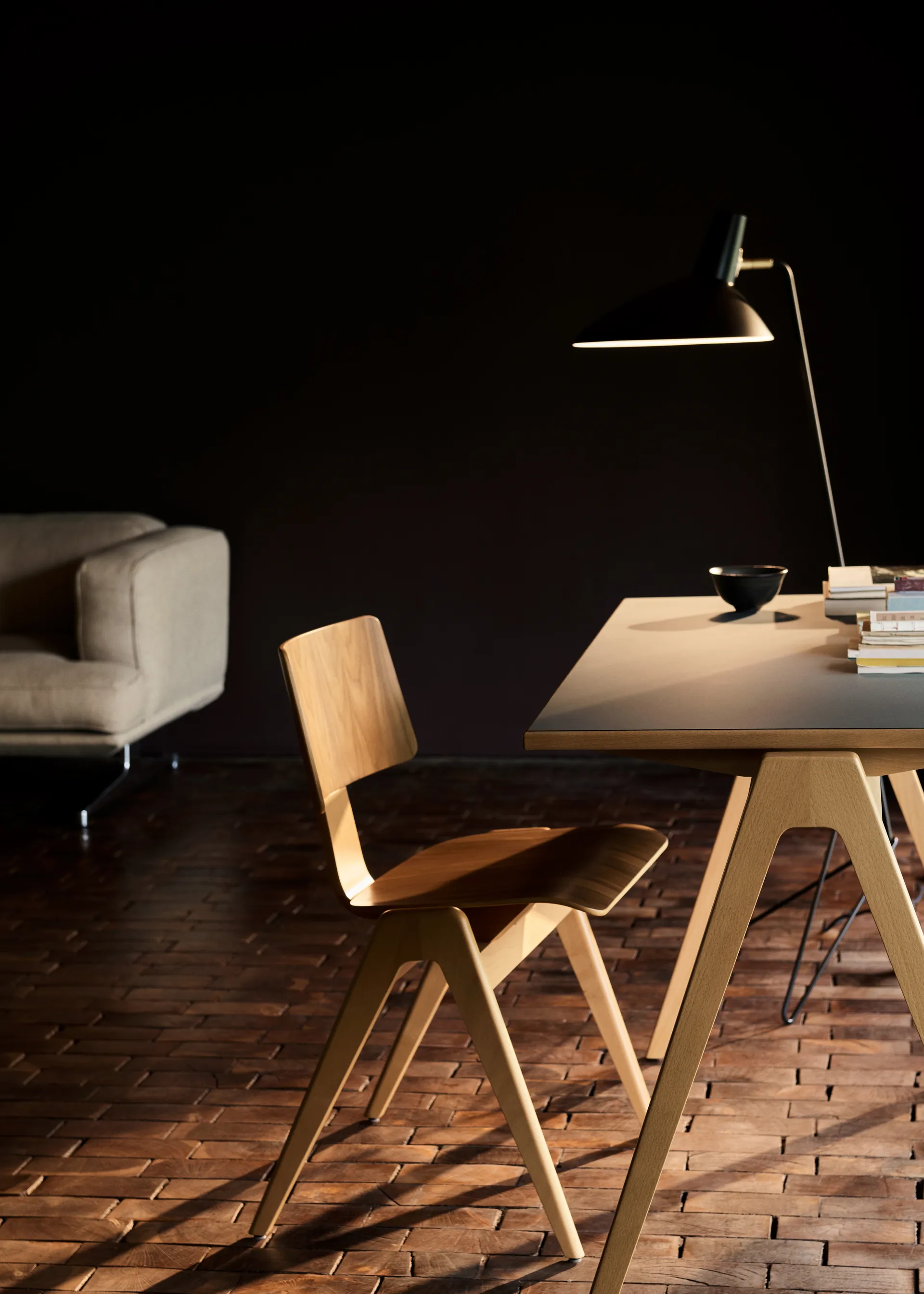 Daystak RD2 matbord 122x71x61 cm, Honey stained beech &Tradition