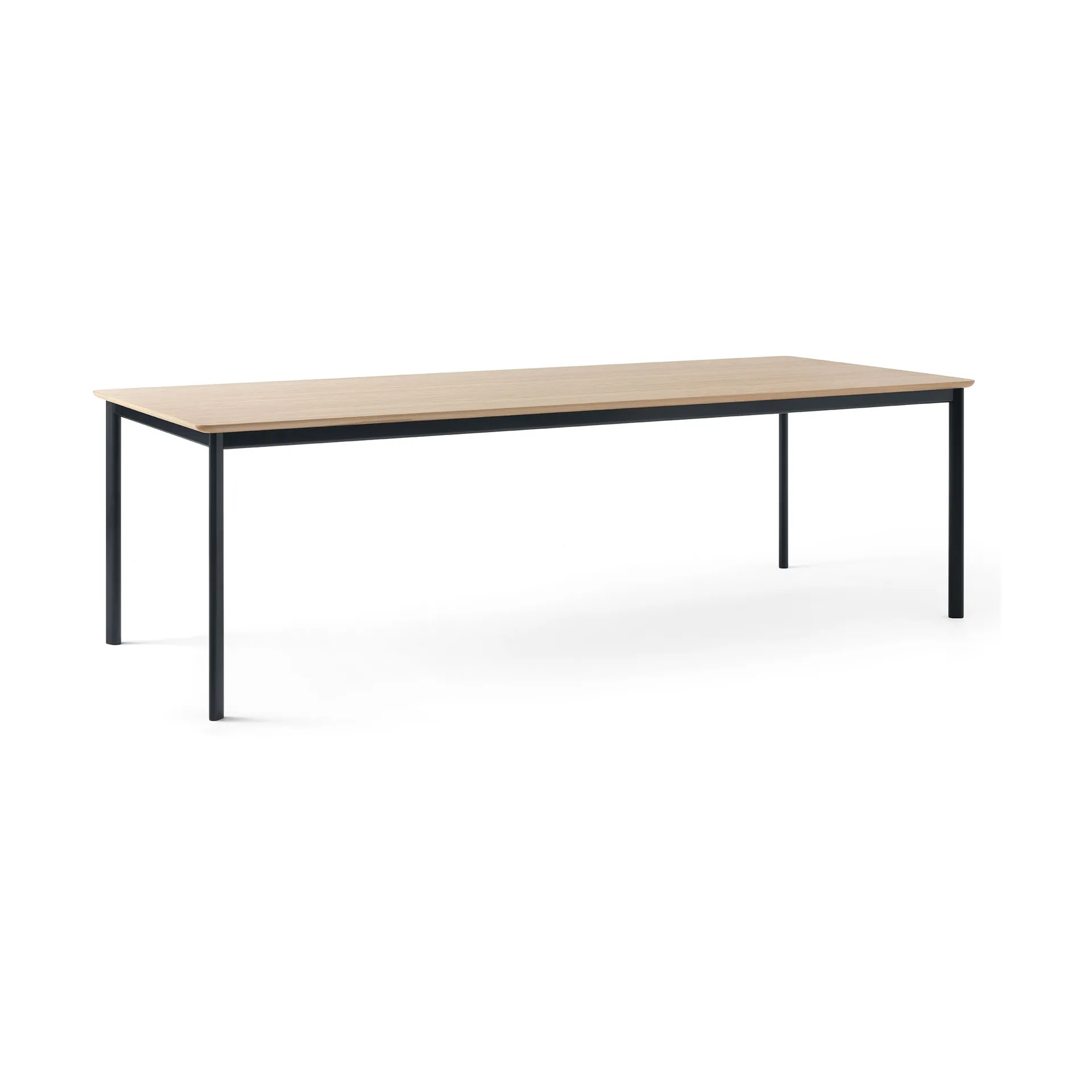 Drip HW117 matbord 103x253 cm, Black frame-clear lacq. oak &Tradition