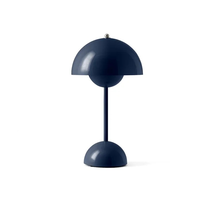 Flowerpot portabel bordslampa VP9 - Steel blue - &Tradition