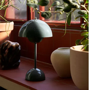 Flowerpot portabel bordslampa VP9 - Stone blue - &Tradition