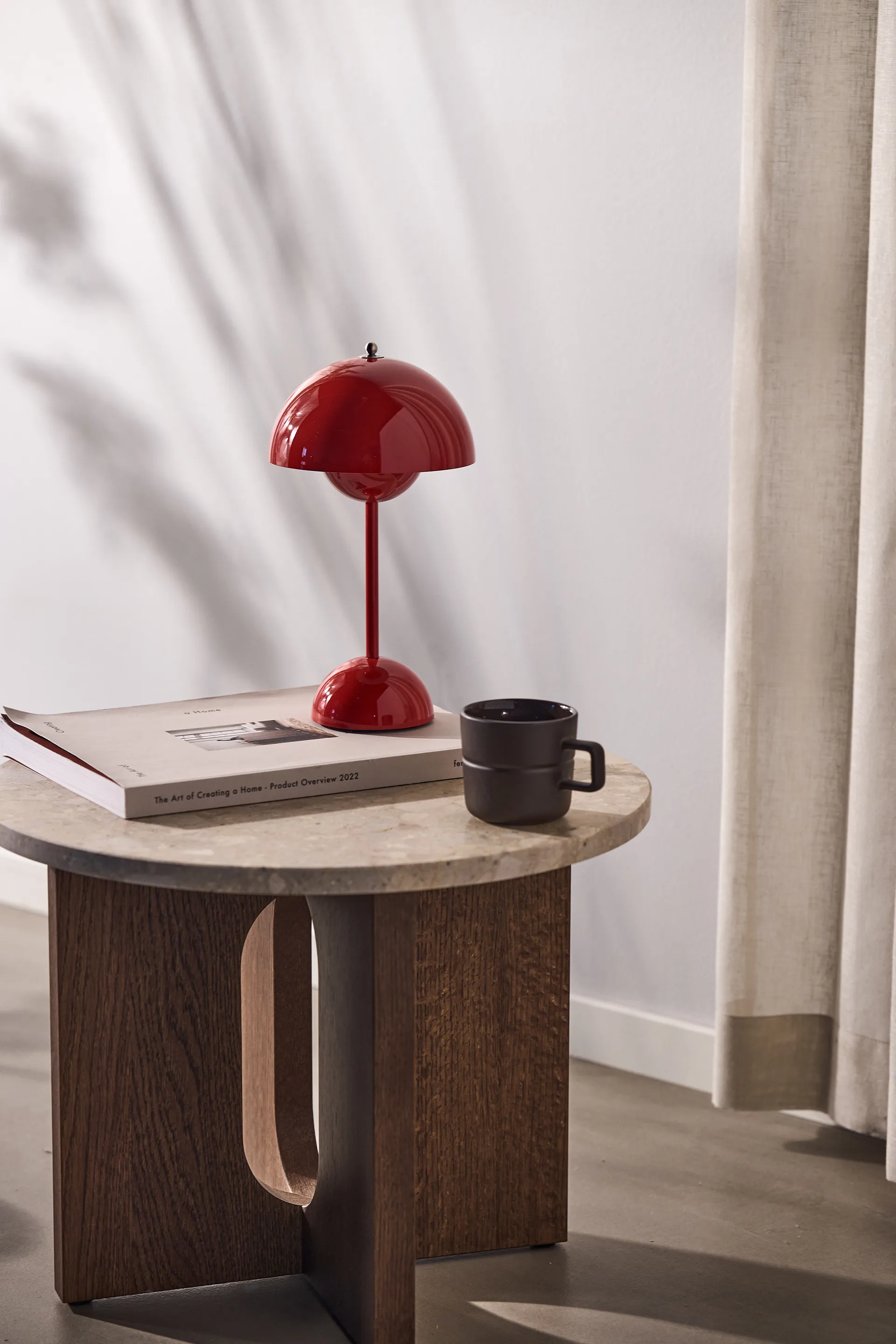 Flowerpot portabel bordslampa VP9, Vermilion red &Tradition