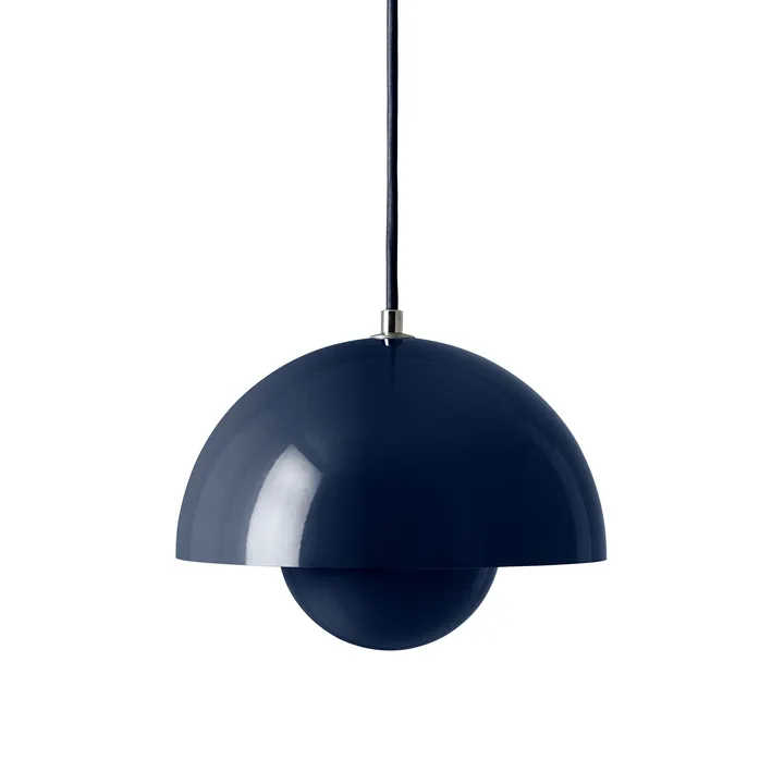 Flowerpot VP1 pendel - Steel blue - &Tradition