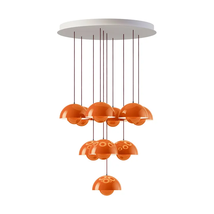 Flowerpot VP1 takkrona - Zesty orange - &Tradition