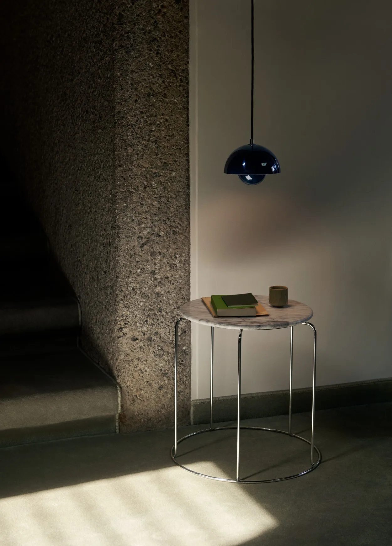 Flowerpot VP10 pendel, Steel blue &Tradition