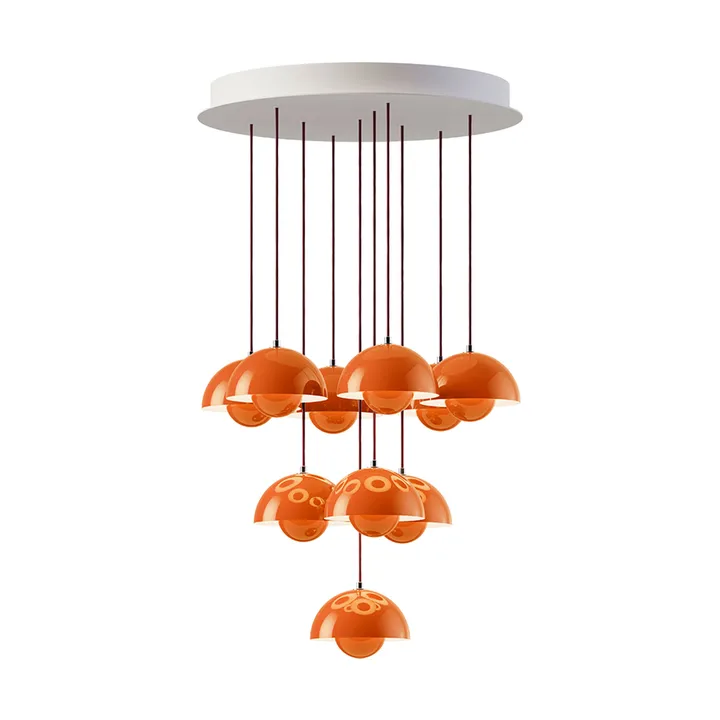 Flowerpot VP10 takkrona - Zesty orange - &Tradition