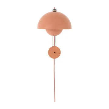 Flowerpot VP8 vägglampa - Beige red - &Tradition