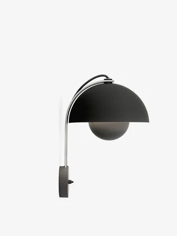 Flowerpot VP8 vägglampa - Matt black - &Tradition
