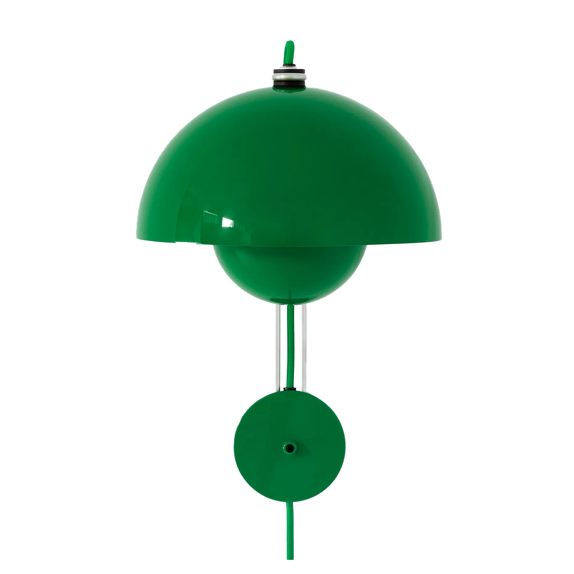 Flowerpot VP8 vägglampa, Signal green &Tradition
