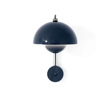 Flowerpot VP8 vägglampa - Steel blue - &Tradition