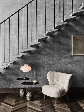 Lato bord LN8 - Warm black-Emparador marble - &Tradition