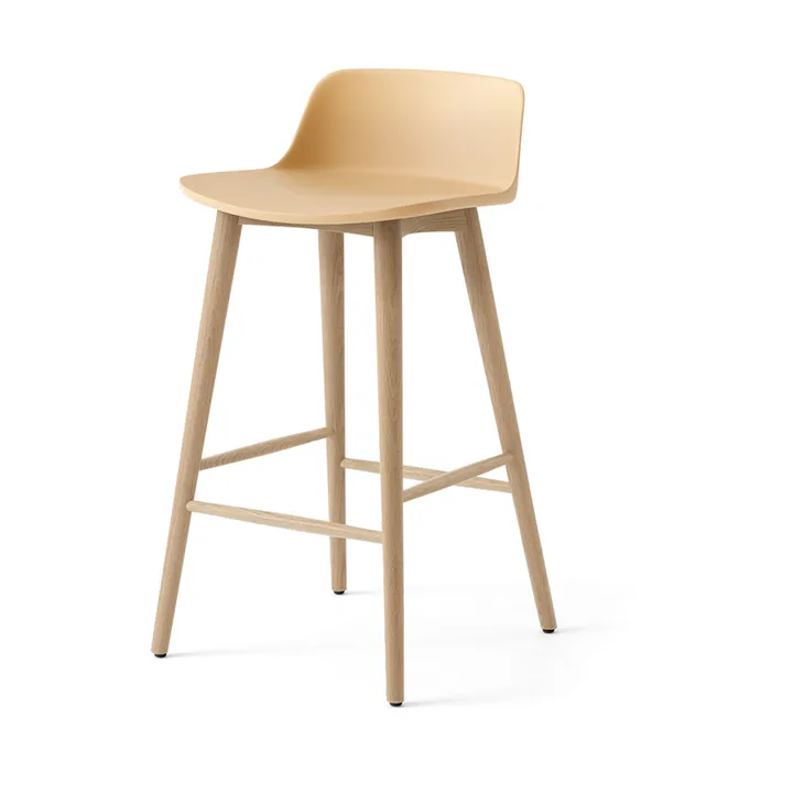 Rely HW118 barstol - Beige sand-lackerad ek, 65 cm - &Tradition