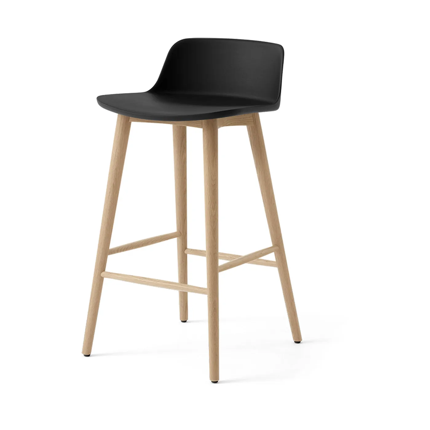 Rely HW118 barstol, Black-lackerad ek, 65 cm &Tradition