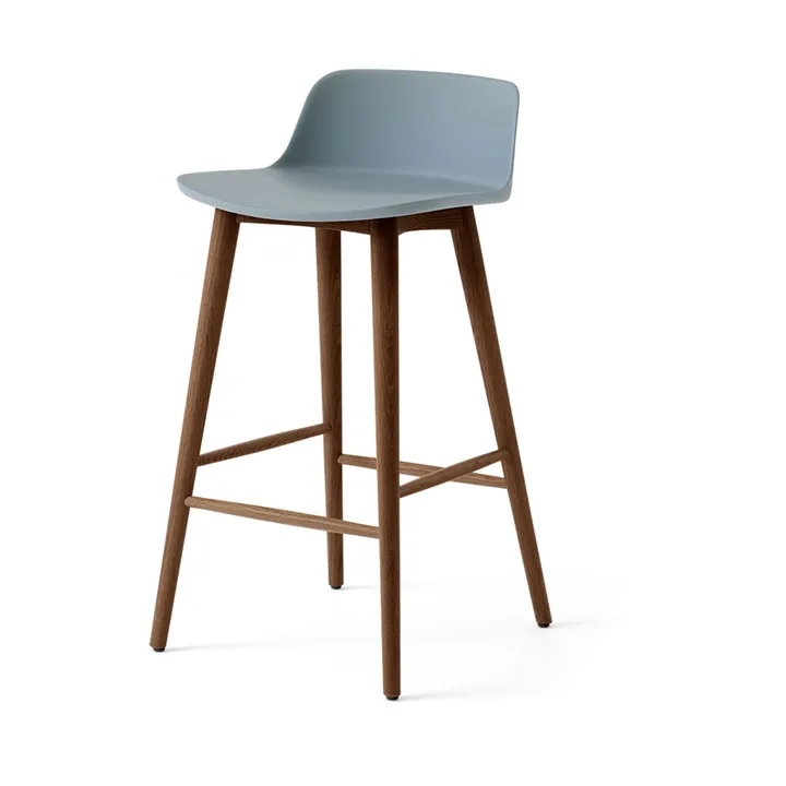 Rely HW118 barstol - Light blue-lackerad valnöt, 65 cm - &Tradition