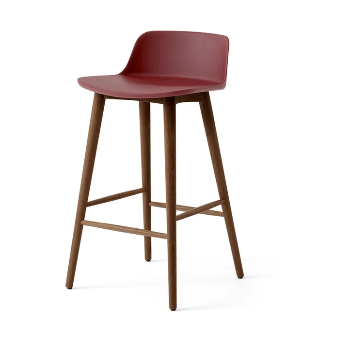 Rely HW118 barstol - Red brown-lackerad valnöt, 65 cm - &Tradition