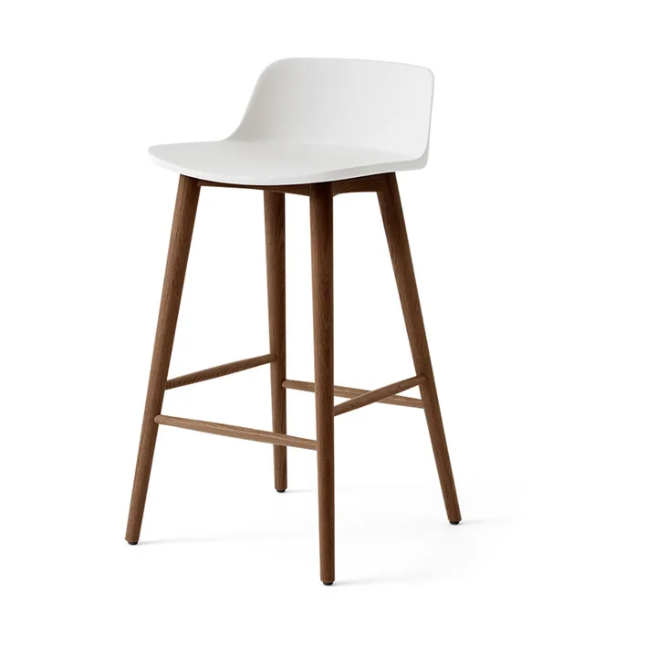 Rely HW118 barstol - White-lackerad valnöt, 65 cm - &Tradition