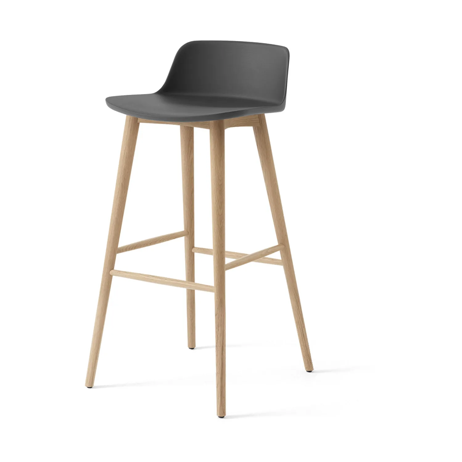 Rely HW123 barstol, Stone grey-lackerad ek, 75 cm &Tradition