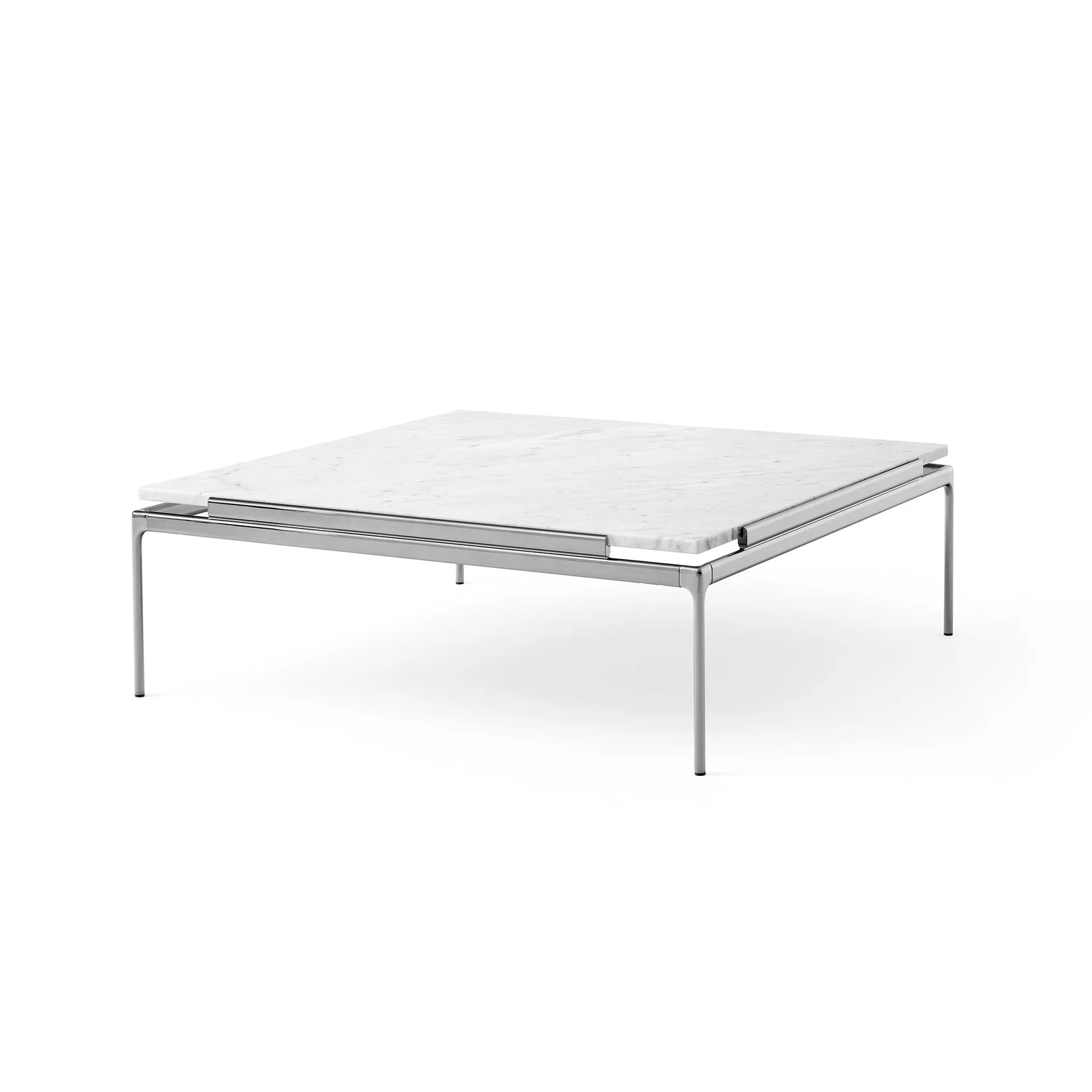 Sett LN13 soffbord, Bianco carrara-dark chrome &Tradition