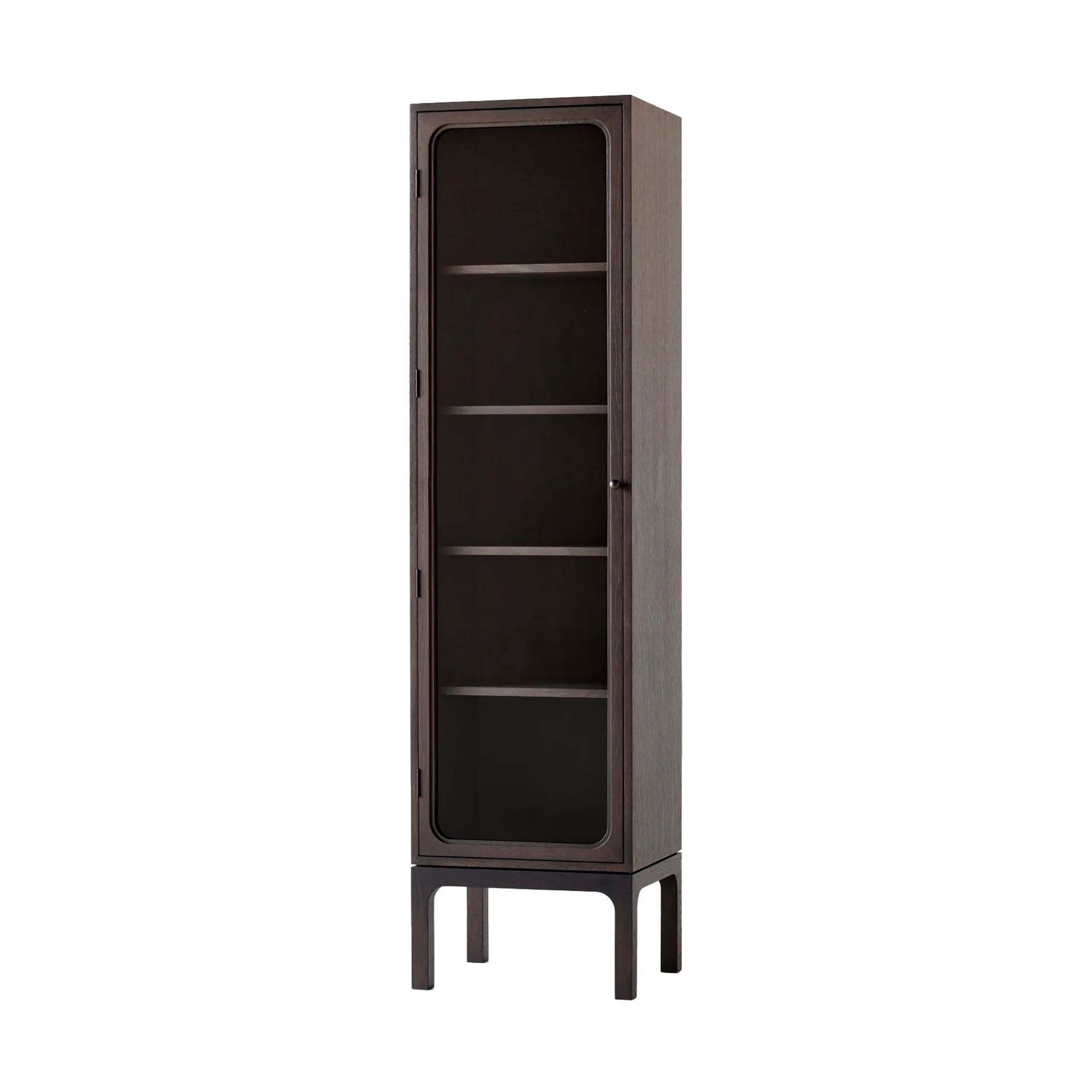 Trace SC87 vitrinskåp 50x192x40 cm, Dark stained oak &Tradition