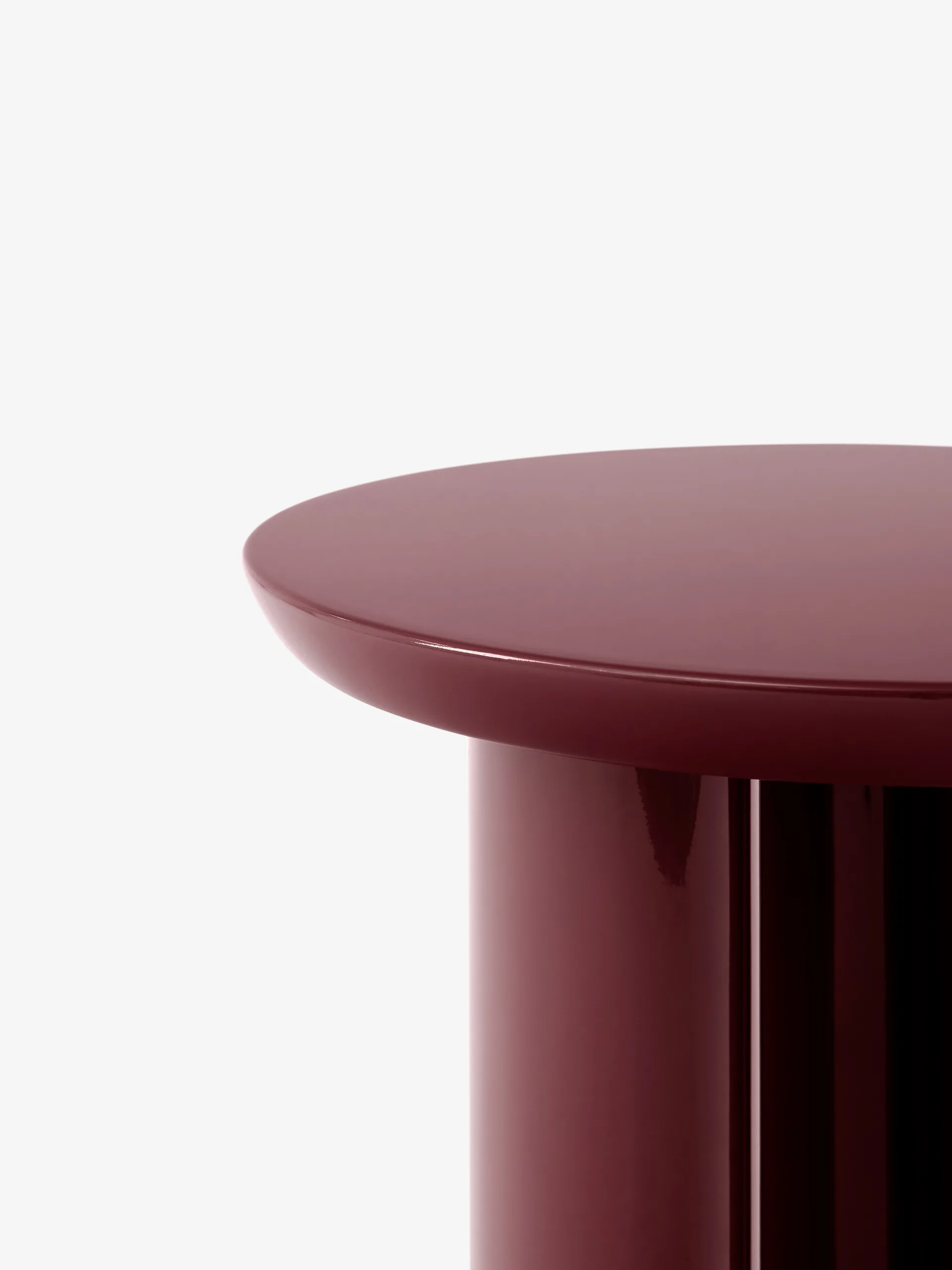Tung JA3 sidobord, burgundy red &Tradition
