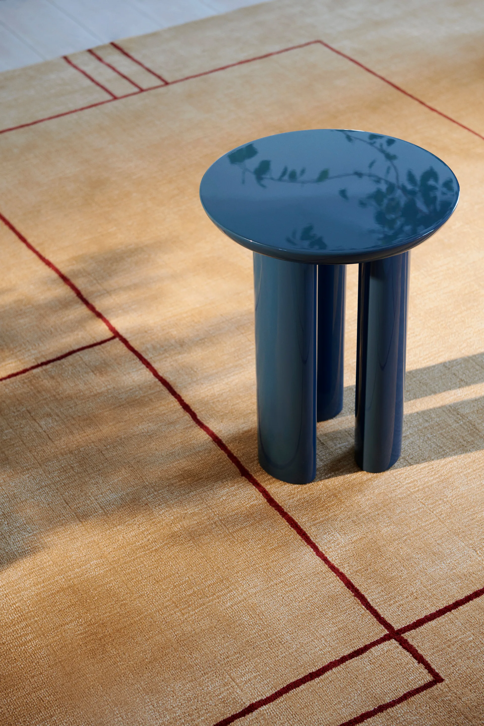Tung JA3 sidobord, Steel blue &Tradition