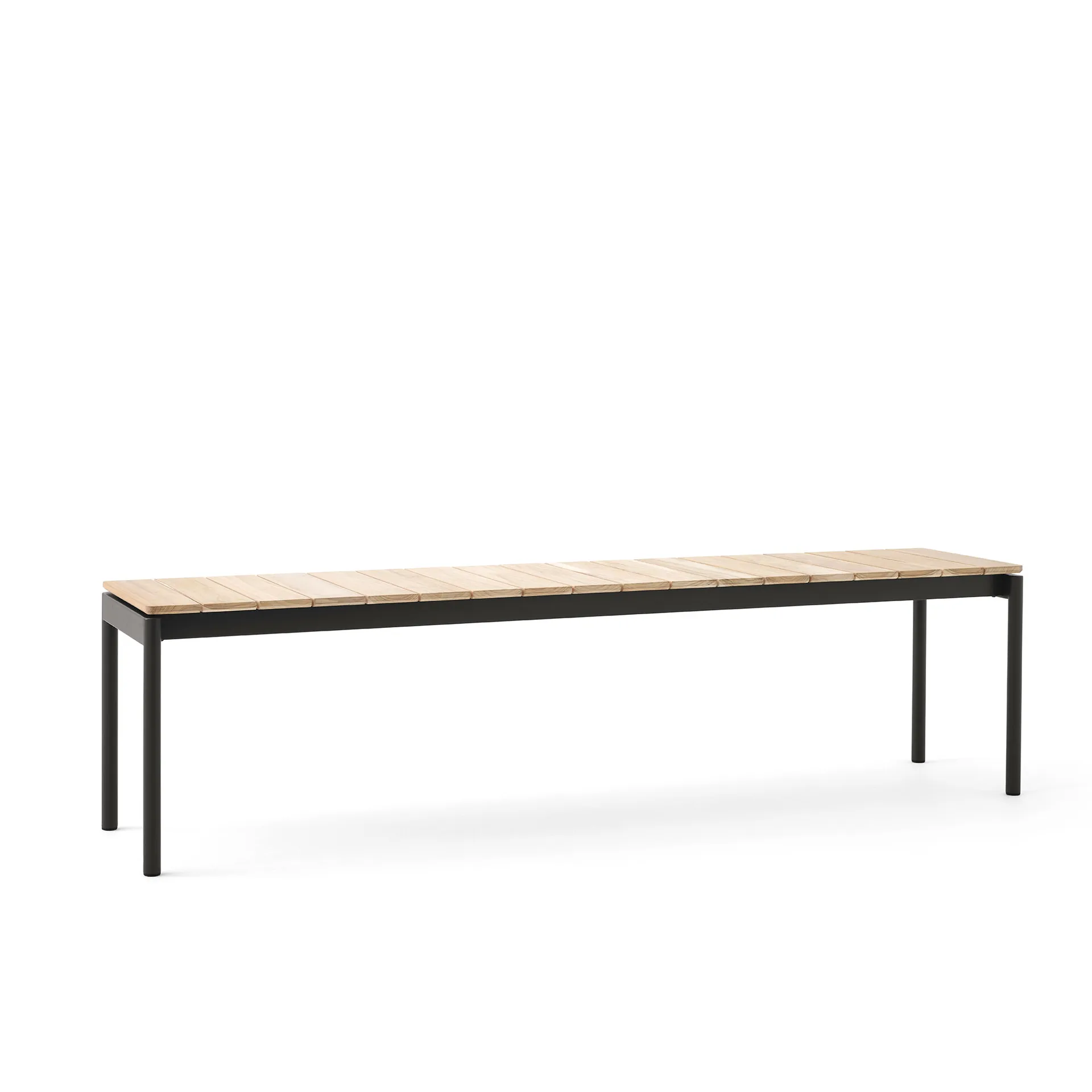 Ville AV28 bänk large 180x40 cm, Warm black &Tradition
