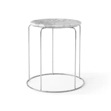 Wire Stool VP11 toppskiva Ø38 cm - Marmor Bianco Carrara - &Tradition