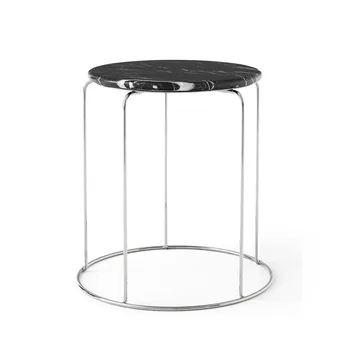 Wire Stool VP11 toppskiva Ø38 cm - Marmor Nero Marquina - &Tradition