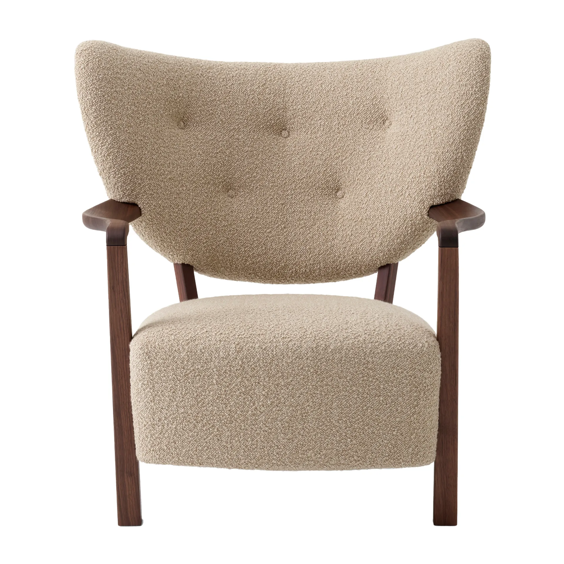 Wulff Lounge Chair ATD2 fåtölj, Oljad valnöt-Karakorum &Tradition