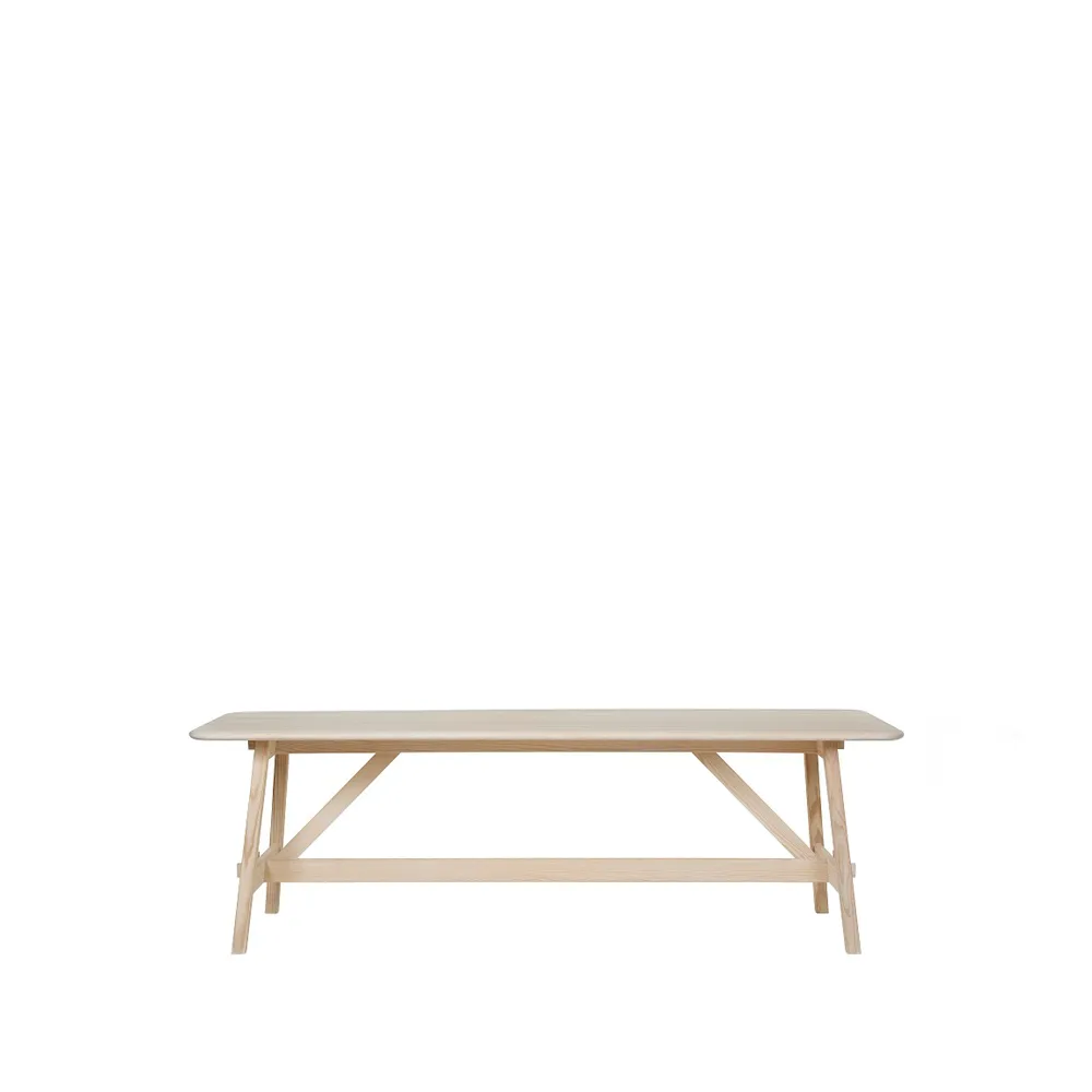 Landala matbord, Vitsåpad ek 215x75 cm Tre Sekel Möbelsnickeri