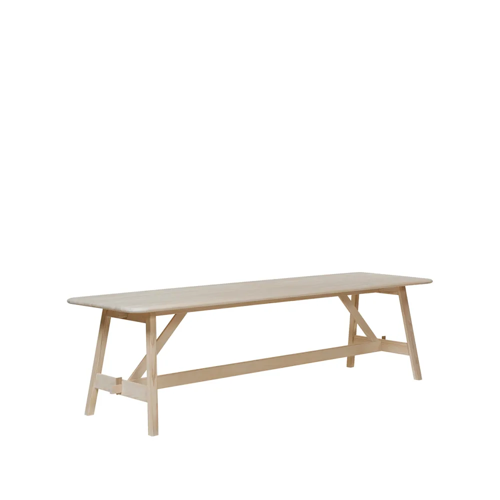 Landala matbord, Vitsåpad ek 270x75 cm Tre Sekel Möbelsnickeri