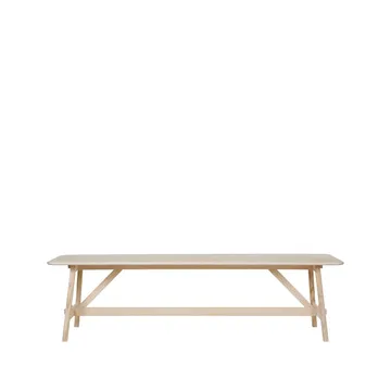 Landala matbord - Vitsåpad ek 270x75 cm - Tre Sekel Möbelsnickeri