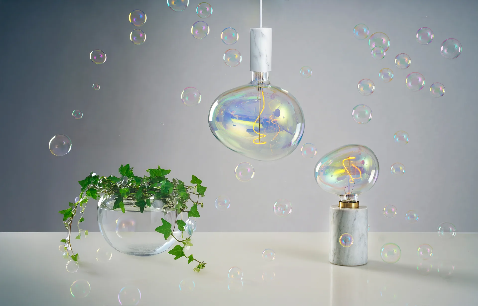 Soap bubble dimbar ljuskälla E27 220 mm, 1800K 160lm 4W Unison