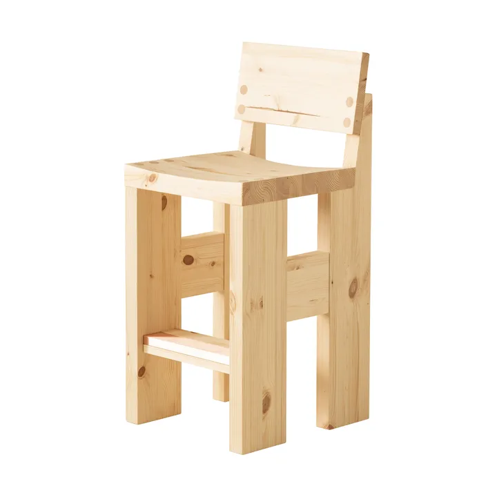 001 Bar Stool barstol - Matt oljevaxad furu, 65 cm - Vaarnii