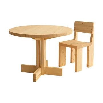 001 Dining Chair stol - Matt oljevaxad furu - Vaarnii