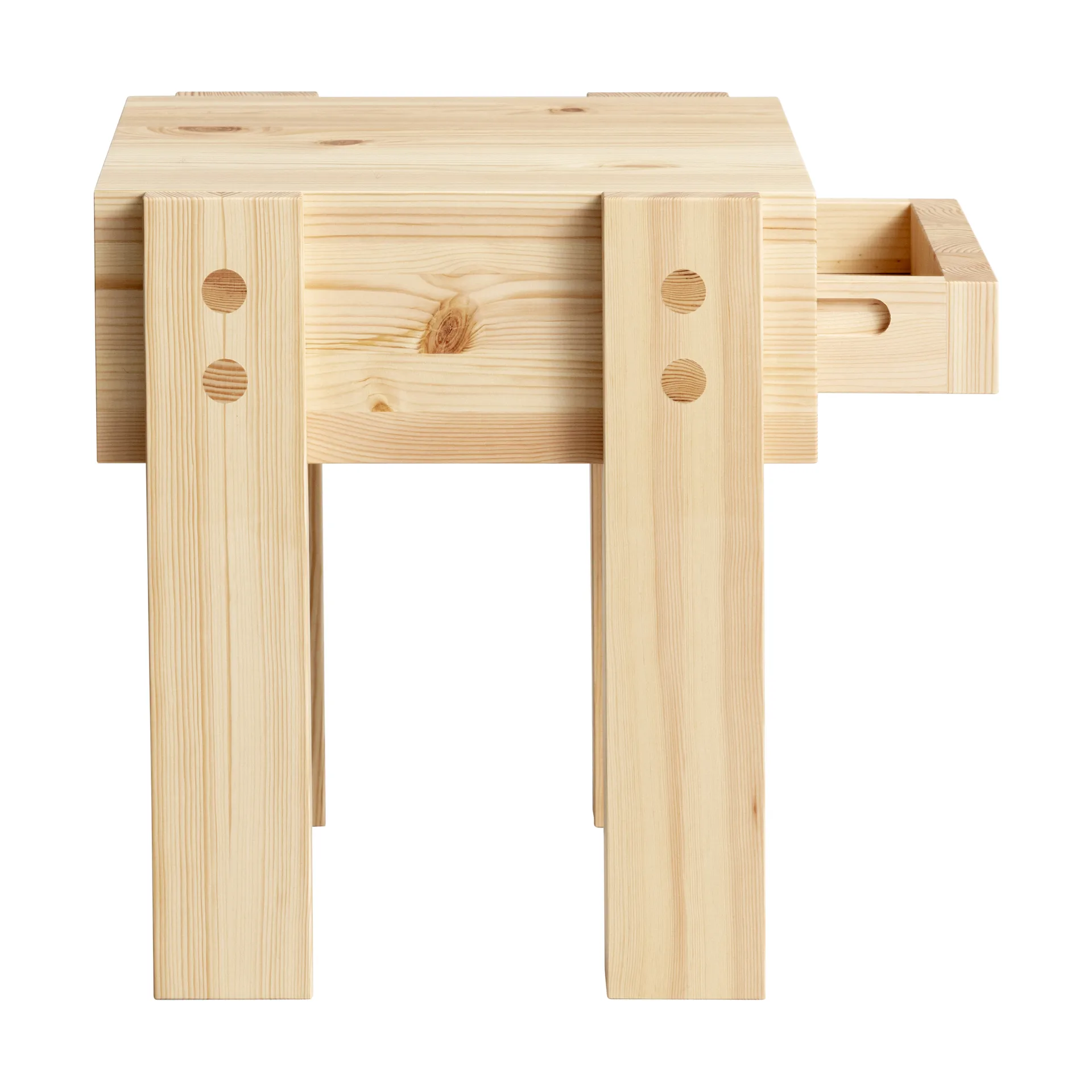 003 Stilts Side Table sidobord, Matt oljevaxad furu 40x36x45 cm Vaarnii