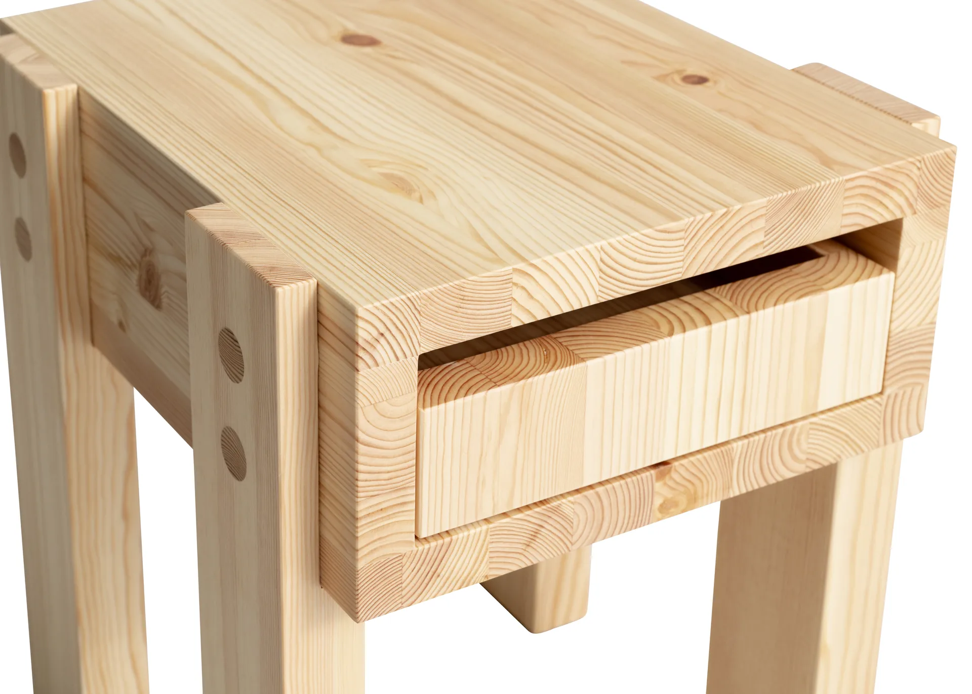 003 Stilts Side Table sidobord, Matt oljevaxad furu 40x36x45 cm Vaarnii
