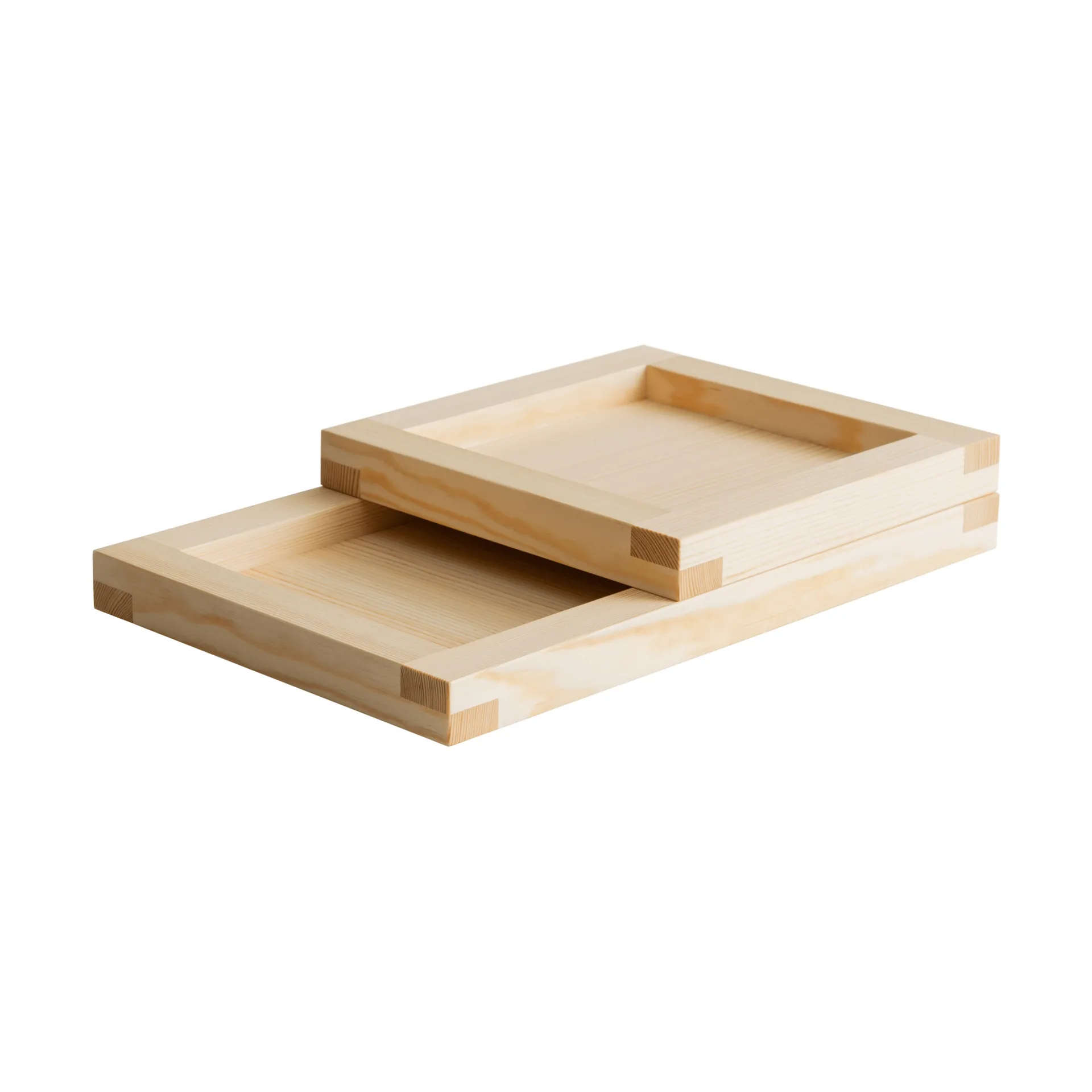 009 Tray bricka, Oljevaxad furu, 33x33x6 cm Vaarnii