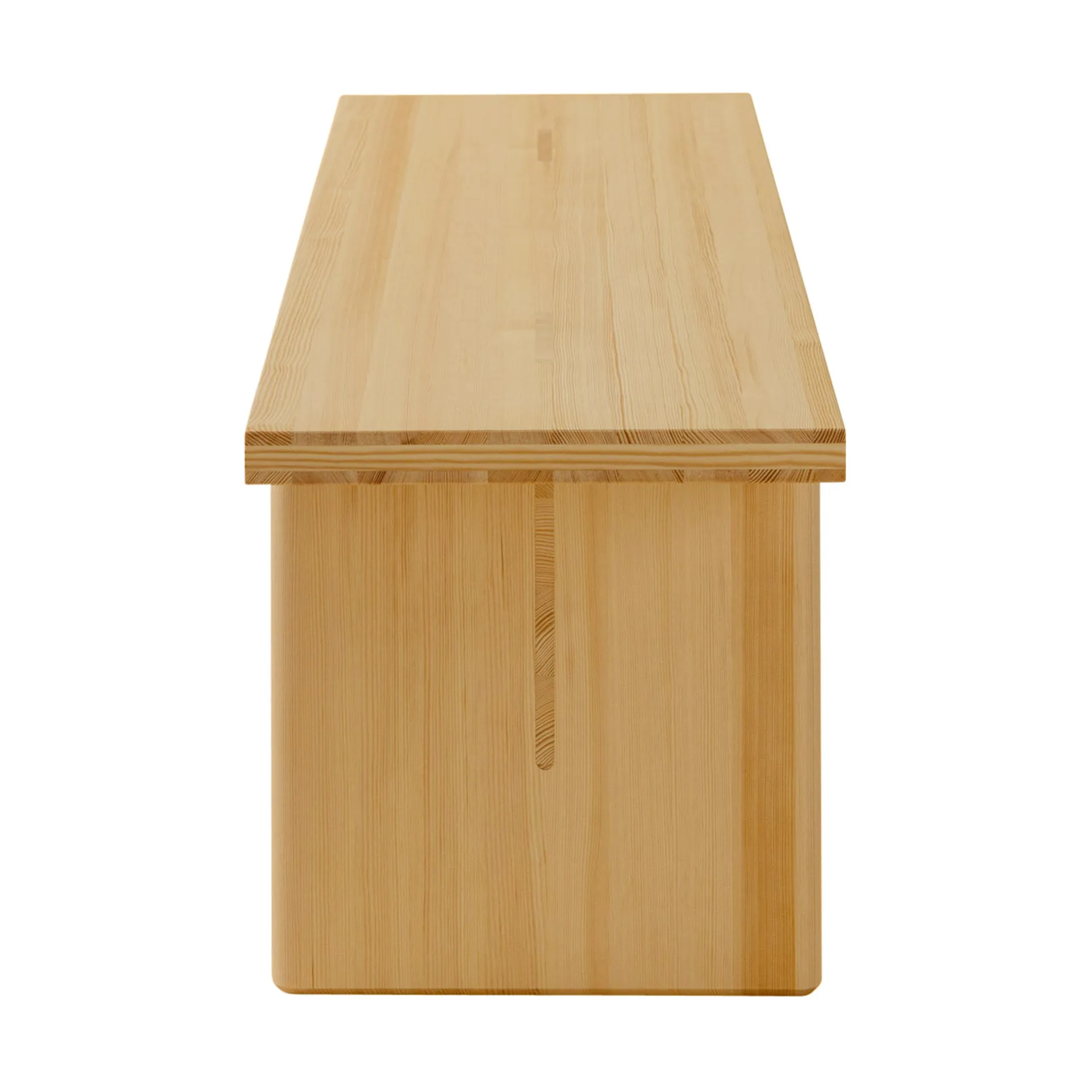 012 Kolmio Bench bänk, Matt oljevaxad furu, 176x42x45 cm Vaarnii