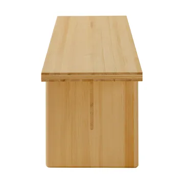012 Kolmio Bench bänk - Matt oljevaxad furu, 176x42x45 cm - Vaarnii