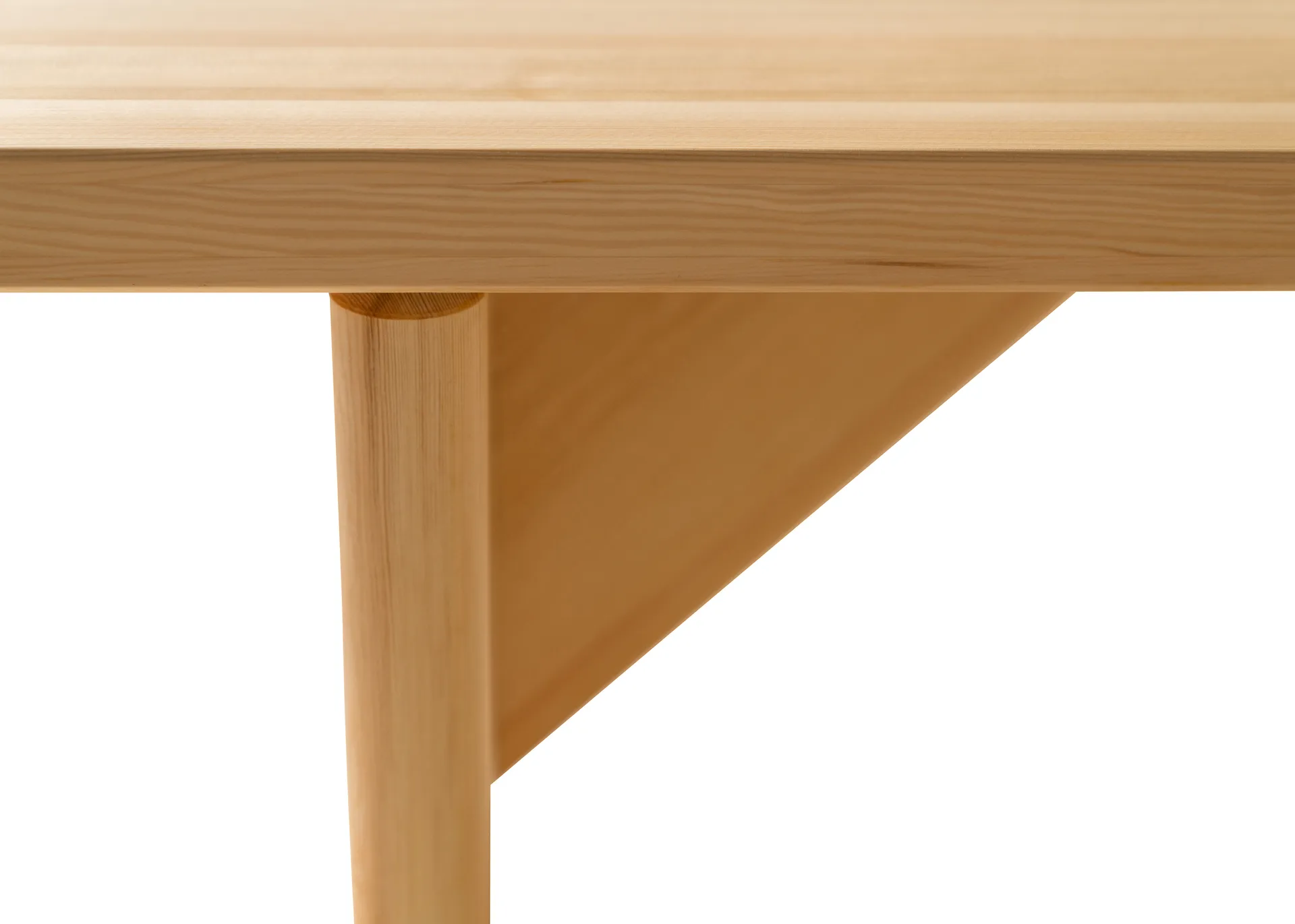 012 Kolmio Bench bänk, Matt oljevaxad furu, 227x42x45 cm Vaarnii