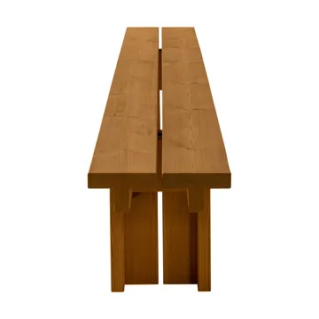 013 Osa Outdoor Bench bänk - Värmebehandlad furu, 333x37x49 cm - Vaarnii