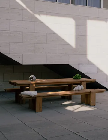 013 Osa Outdoor Table bord - Värmebehandlad furu, 182x75x78 cm - Vaarnii