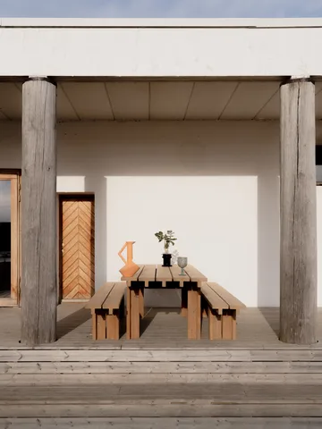 013 Osa Outdoor Table bord - Värmebehandlad furu, 270x94x78 cm - Vaarnii