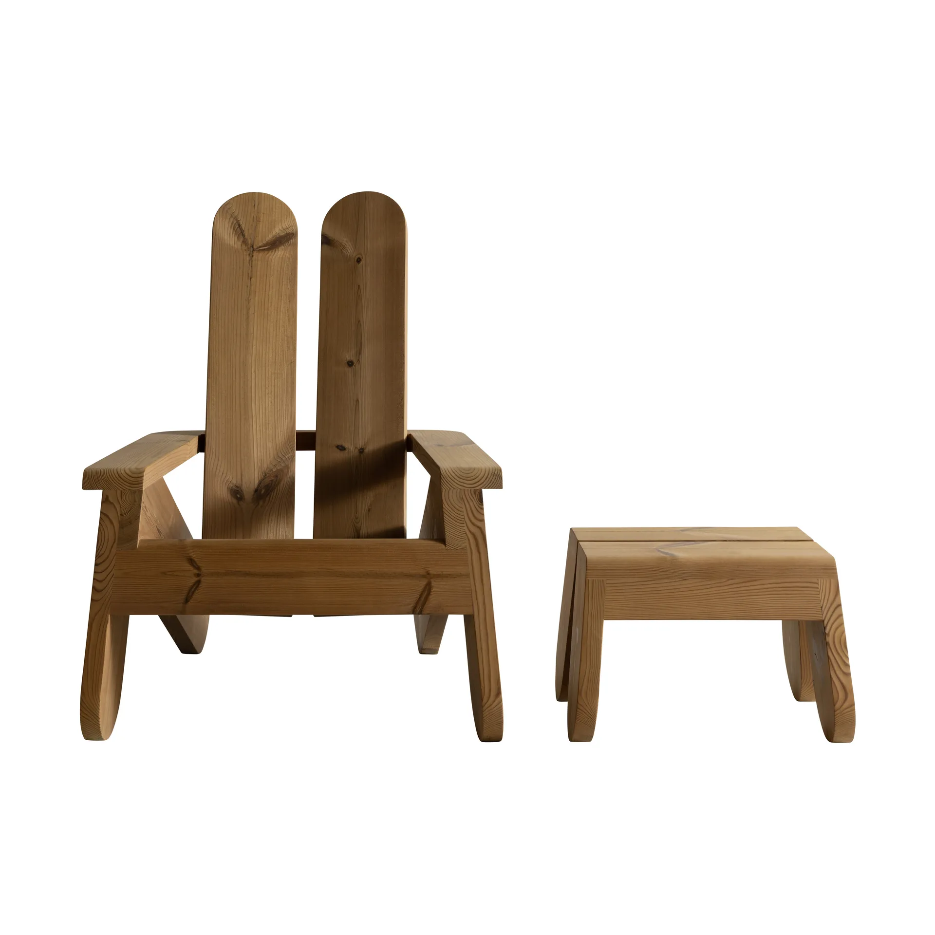 015 Peace Outdoor Foot Stool fotpall, Värmebehandlad furu Vaarnii